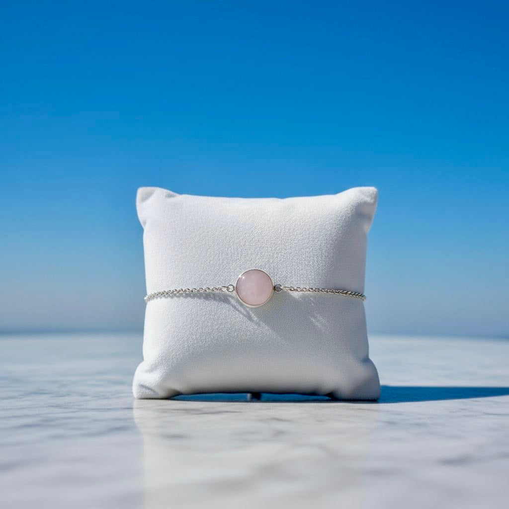 Collectie van verstelbare armbanden met een 10mm edelsteen in zilver roestvrij staal