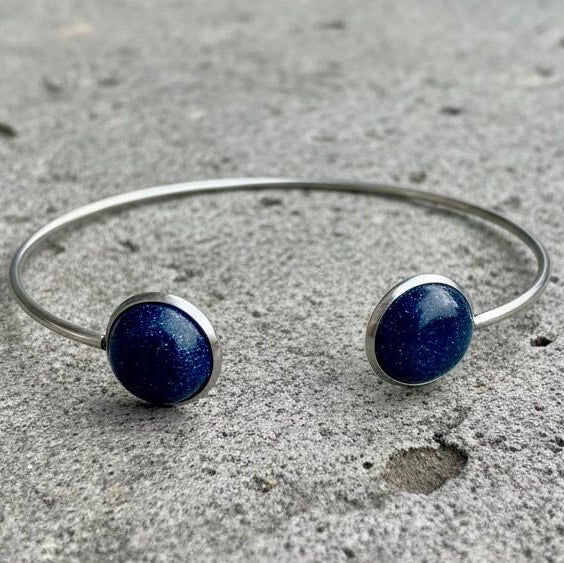 Collectie armbanden met edelstenen in zilver hypoallergeen roestvrij staal