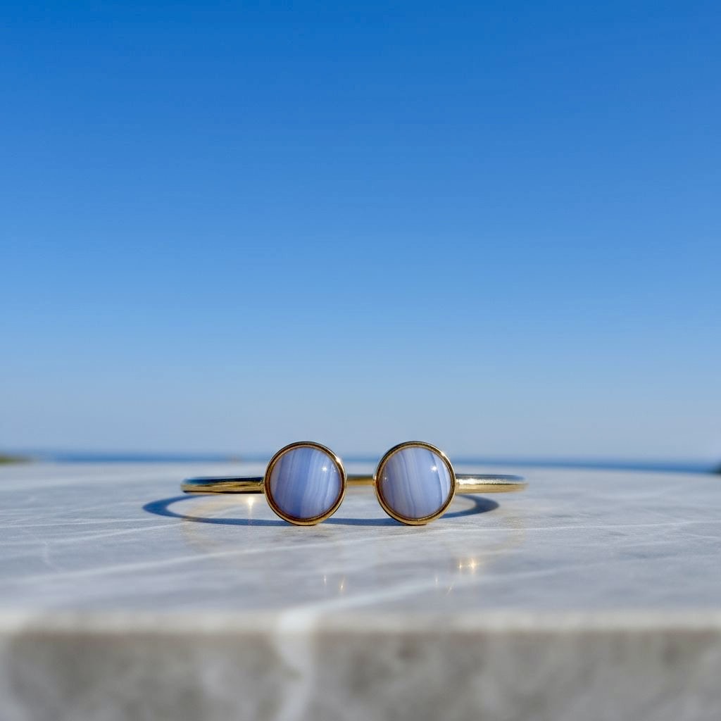 Collectie armbanden met edelstenen in verguld roestvrij staal