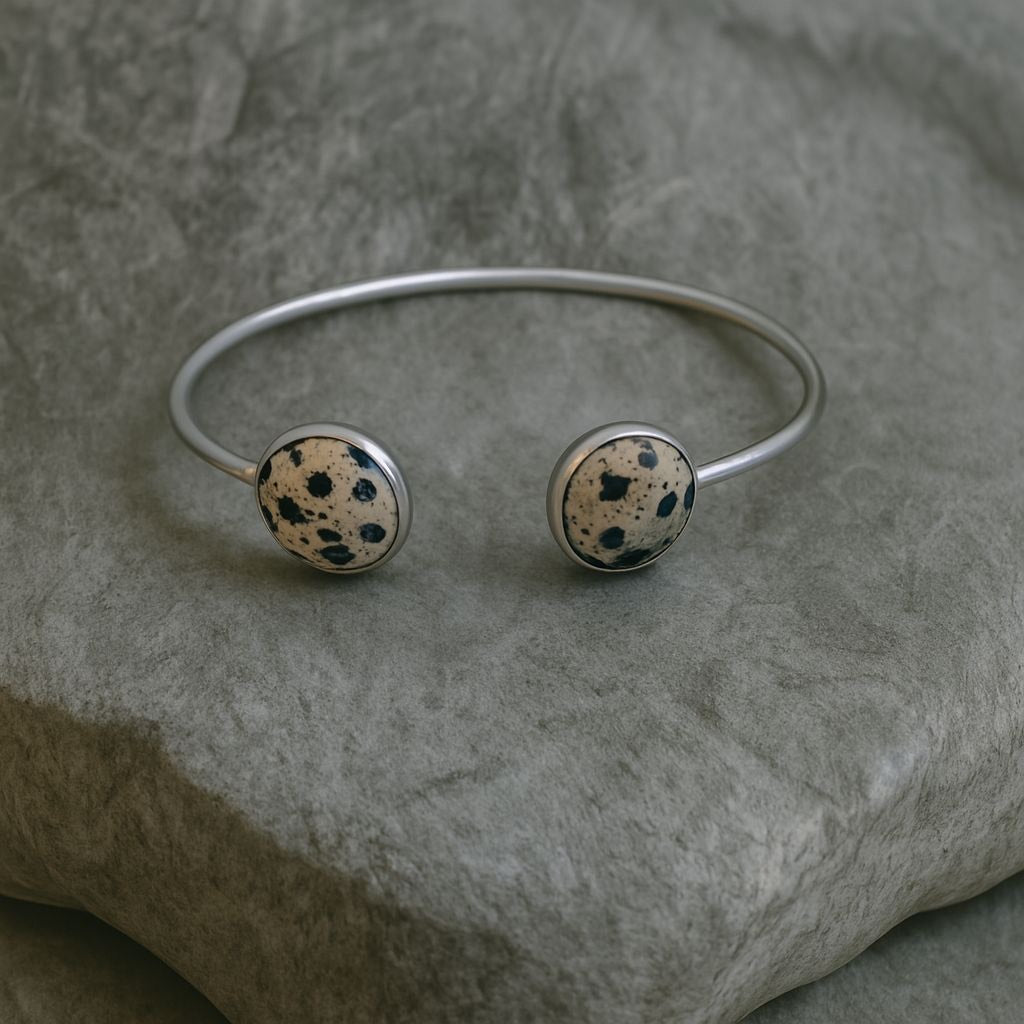 Collectie armbanden met edelstenen in zilver hypoallergeen roestvrij staal