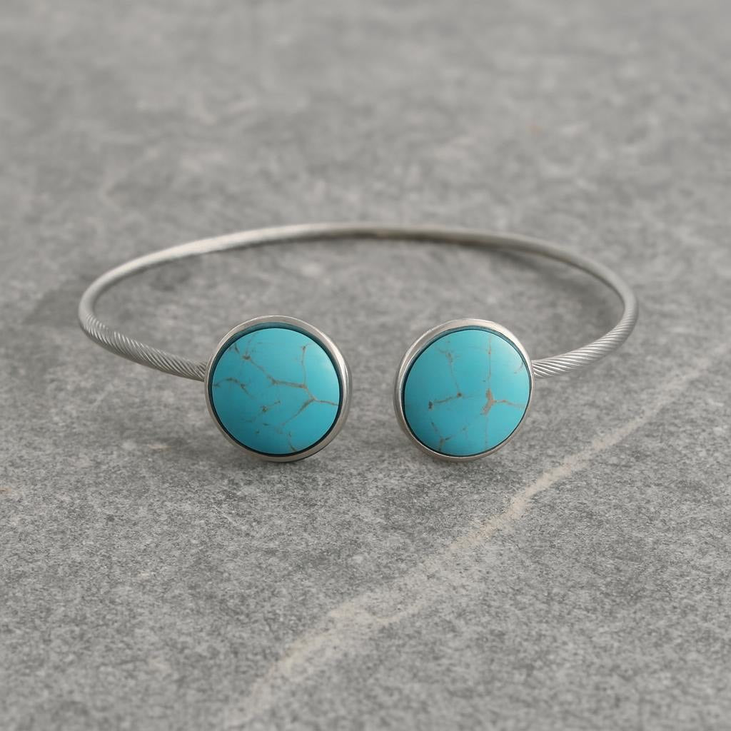 Collectie armbanden met edelstenen in zilver roestvrij staal