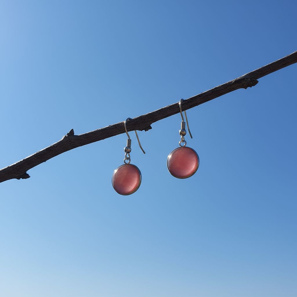 Collectie oorbellen met ronde 12mm edelstenen in zilver hypoallergeen roestvrij staal