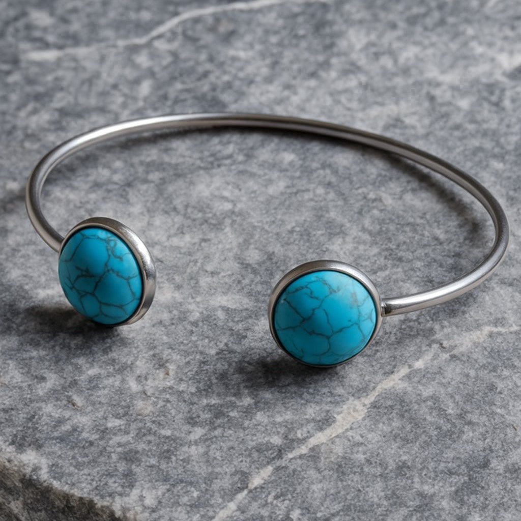 Collectie armbanden met edelstenen in zilver hypoallergeen roestvrij staal