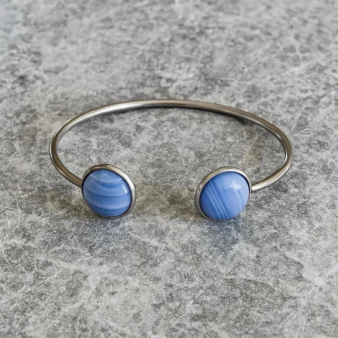 Collectie armbanden met edelstenen in zilver hypoallergeen roestvrij staal