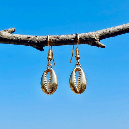 Schelpoorbellen in goud roestvrij staal