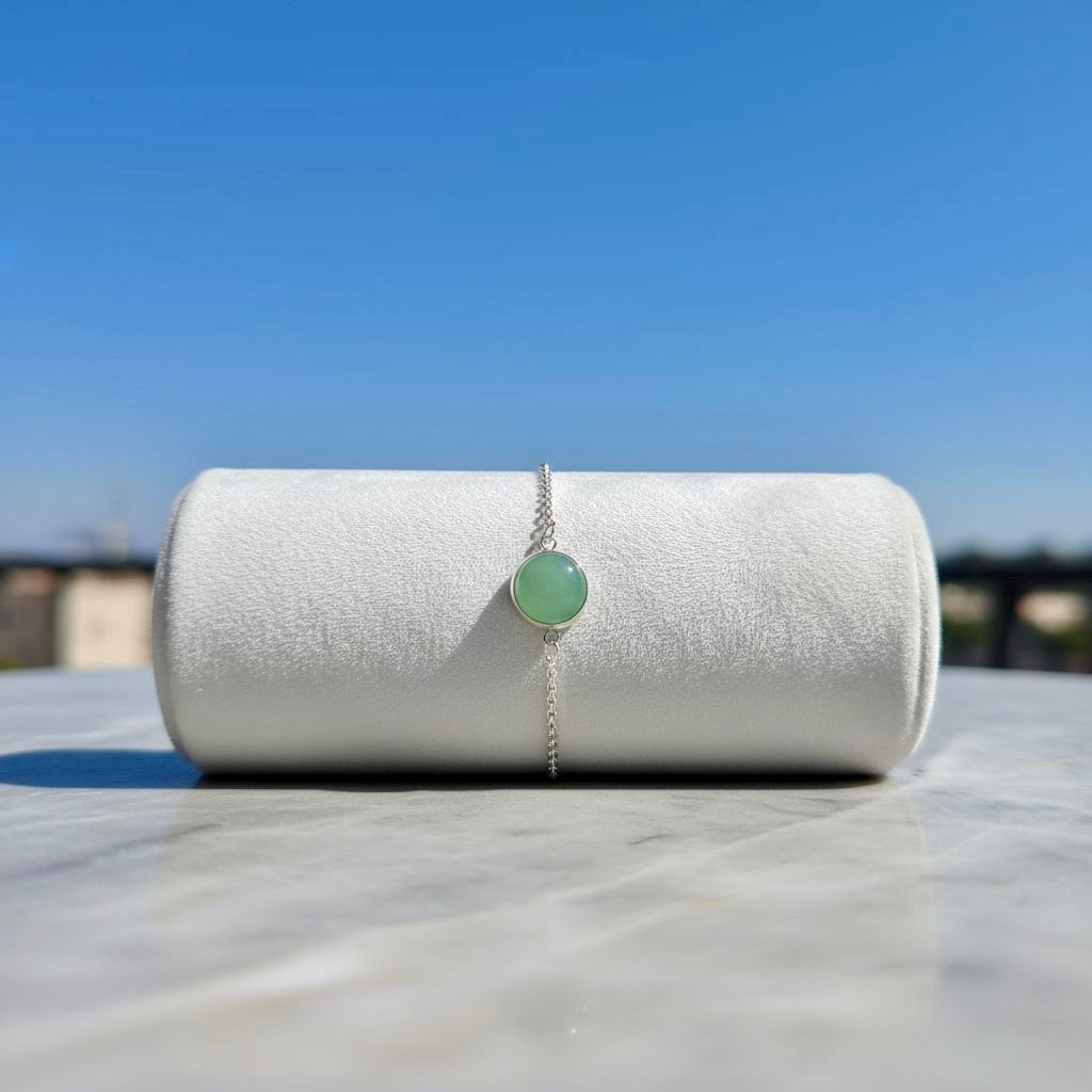 Collectie van verstelbare armbanden met een 10mm edelsteen in zilver roestvrij staal