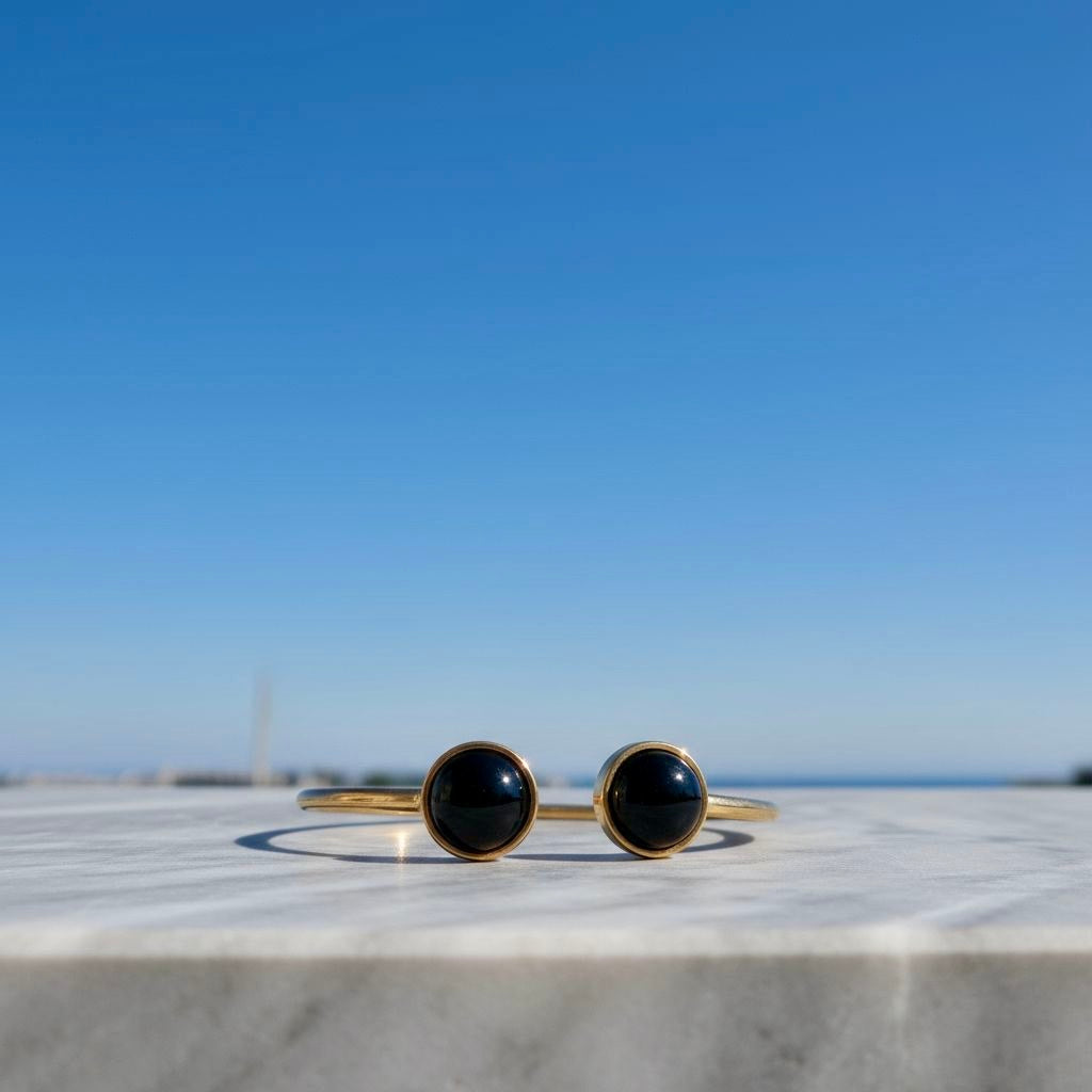 Collectie armbanden met edelstenen in verguld roestvrij staal