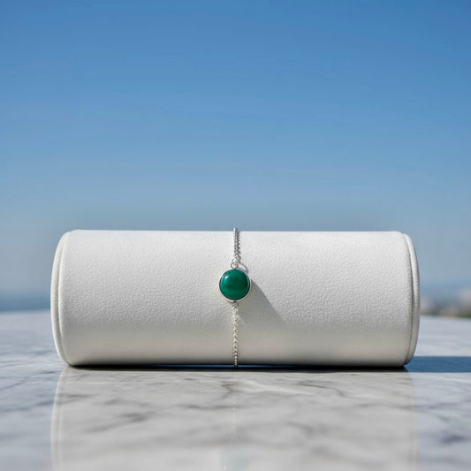 Collectie van verstelbare armbanden met een 10mm edelsteen in zilver roestvrij staal